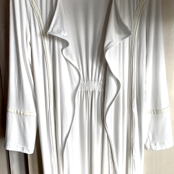 ELAINE KIM Rainsi Jersey Jacket in White. Sz: M - Picture 8 of 9